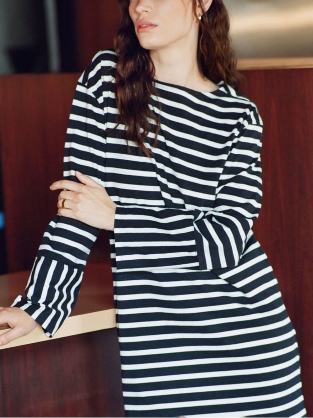Everlane Organic Cotton Striped Dress Size XXS